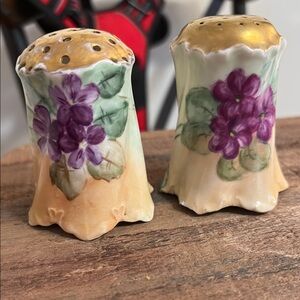 Floral Ceramic Salt and Pepper Shakers